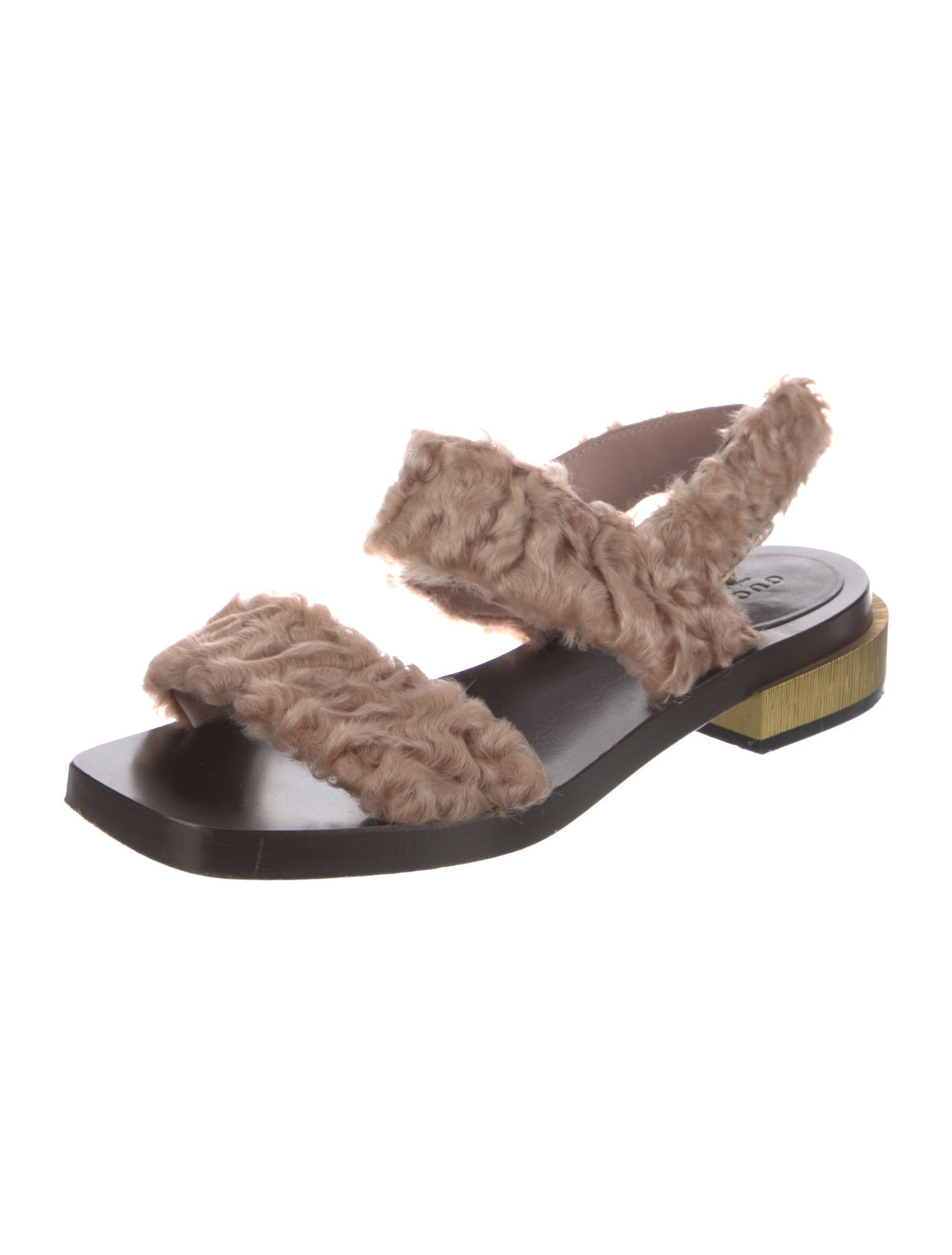 Gucci Faux Fur Slides