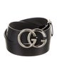 Gucci Double G Logo Leather Belt