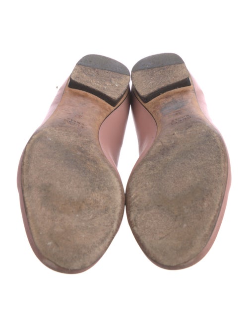 Gucci Horsebit Accent Leather Ballet Flats