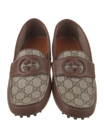 Gucci GG Supreme Leather Drivers