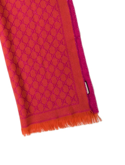 Gucci Wool GG Logo Scarf