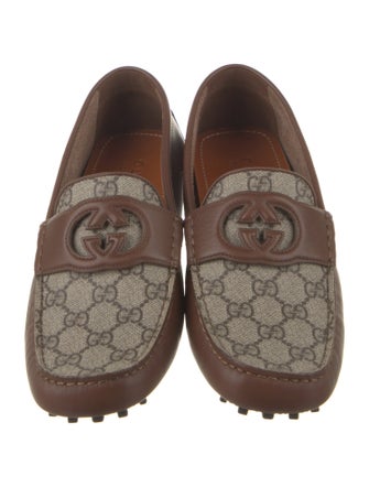 Gucci GG Supreme Leather Drivers