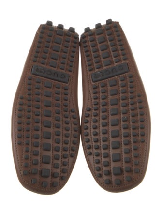 Gucci GG Supreme Leather Drivers