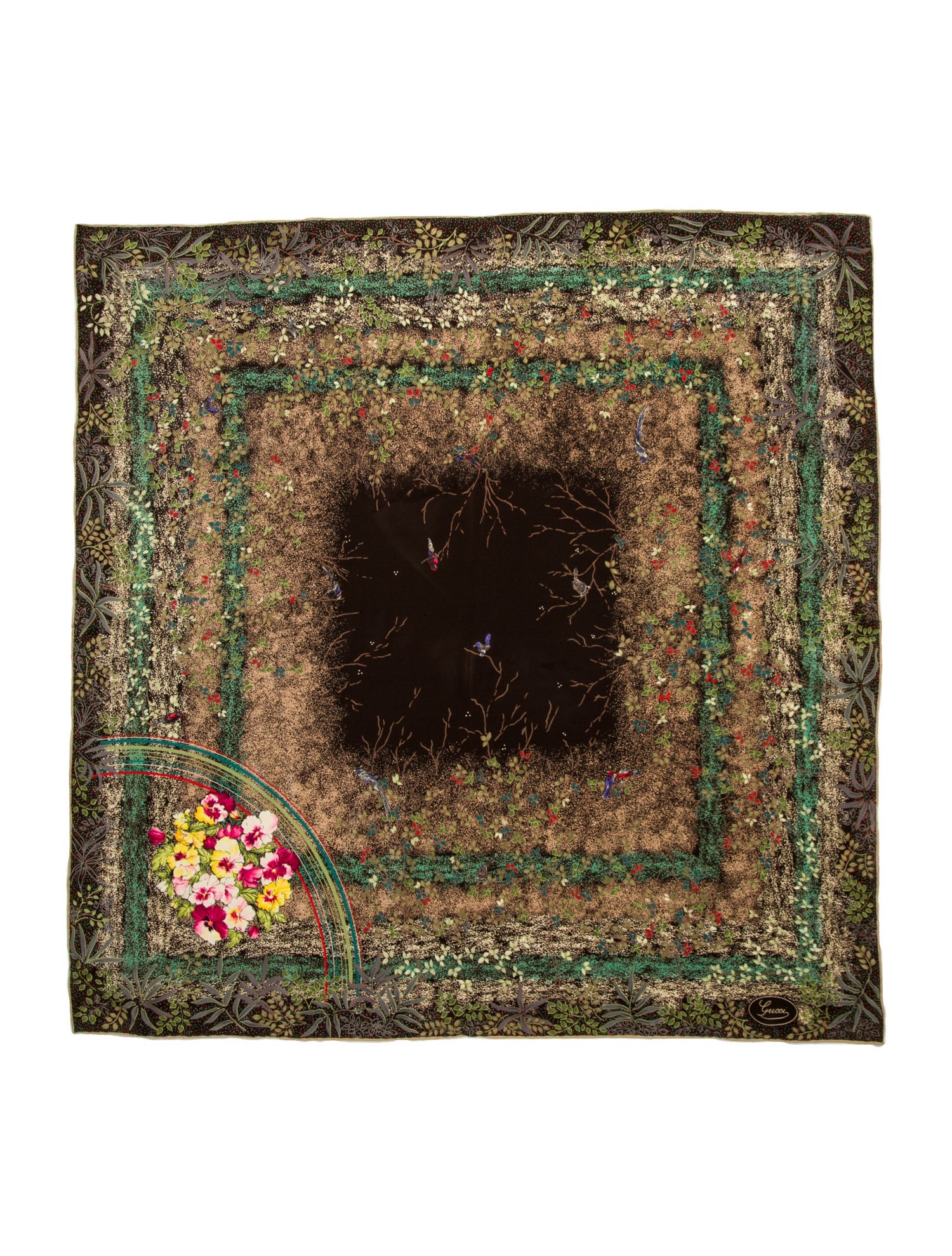 Gucci Silk Printed Scarf