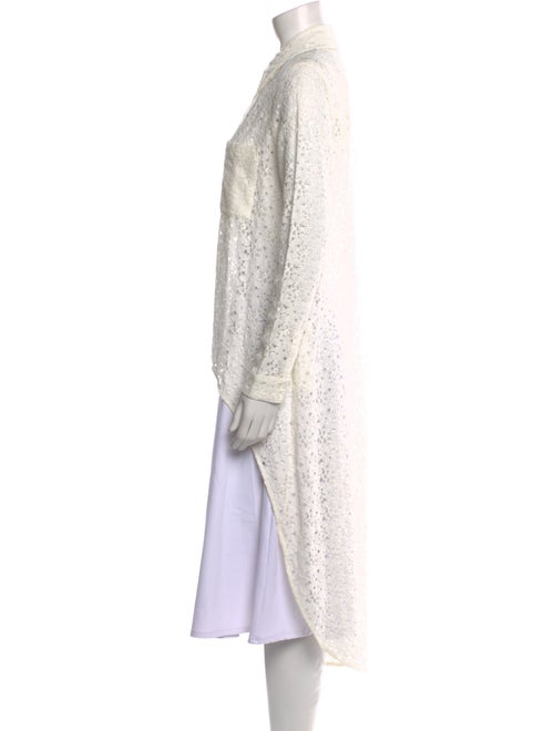 Gucci Lace Lace Pattern Button-Up Top