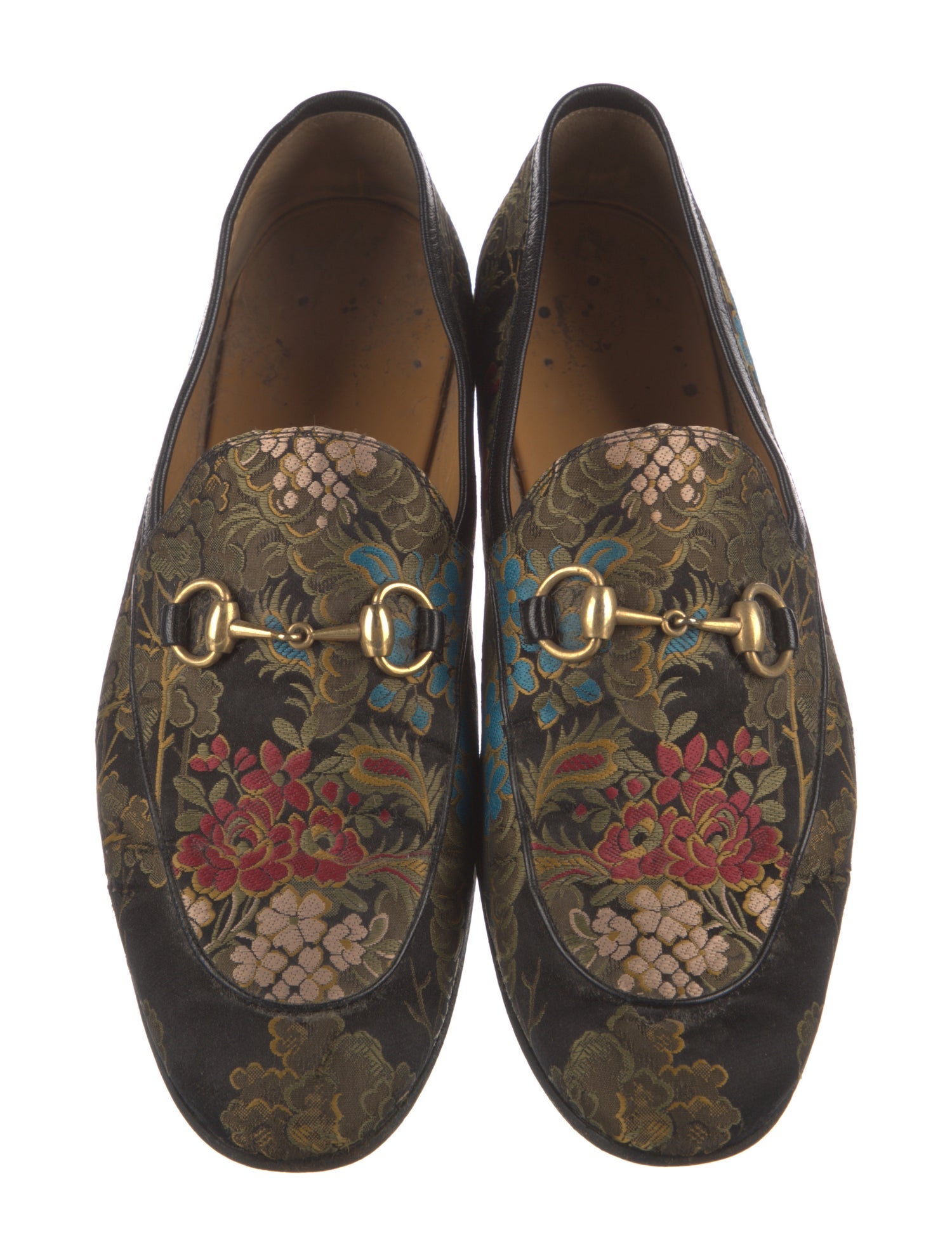 Gucci Floral Print Loafers