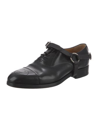 Gucci Horsebit Accent Leather Oxfords