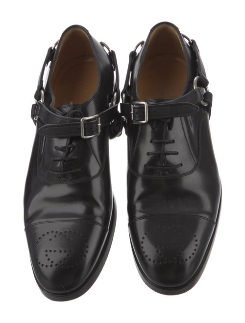 Gucci Horsebit Accent Leather Oxfords