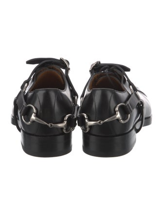 Gucci Horsebit Accent Leather Oxfords