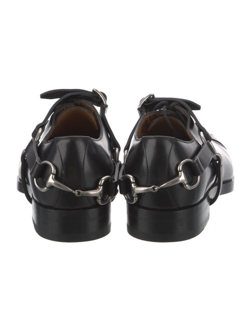 Gucci Horsebit Accent Leather Oxfords