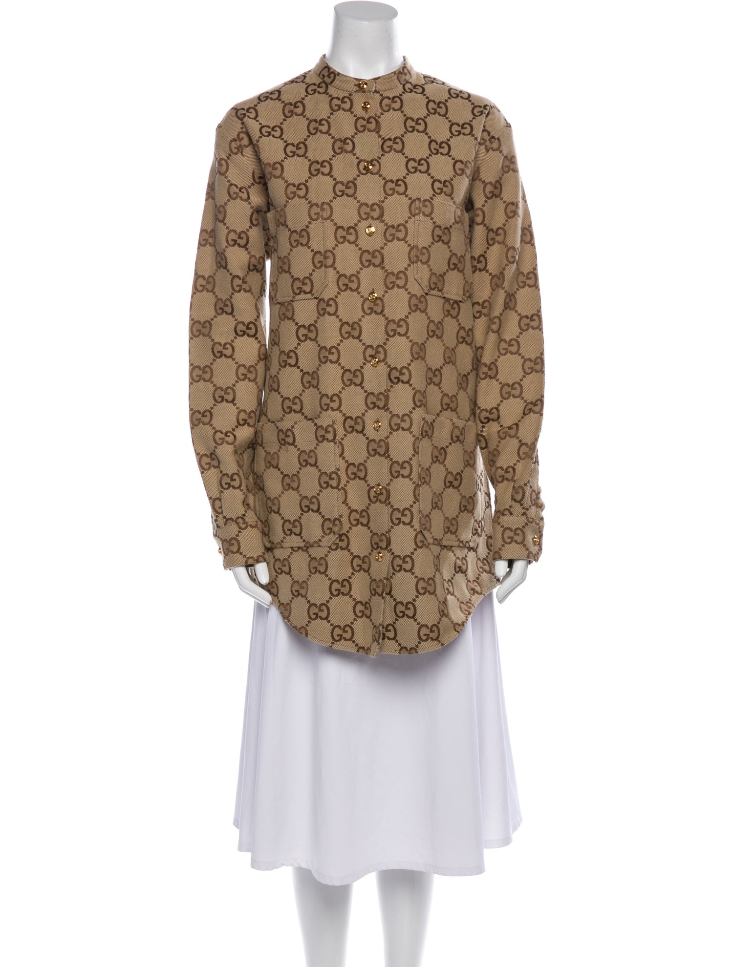 Gucci Printed Mock Neck Tunic