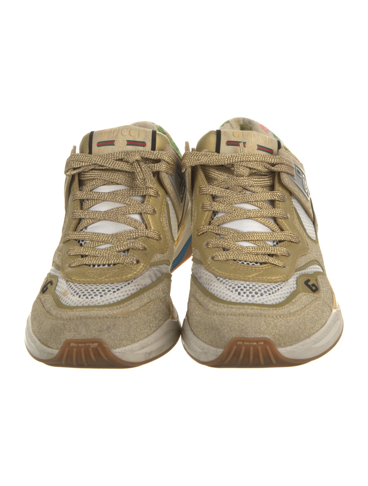 Gucci Interlocking G Logo Glitter Sneakers