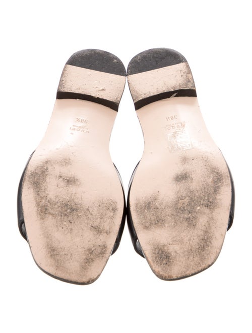 Gucci Interlocking G Logo Leather Slides