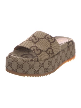 Gucci GG Canvas Canvas Slides