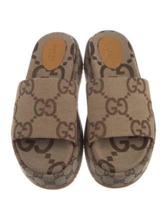 Gucci GG Canvas Canvas Slides