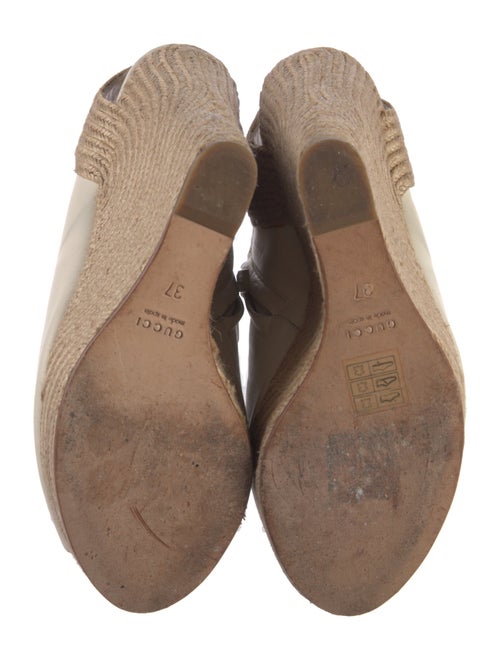 Gucci Leather Braided Accents Slingback Pumps