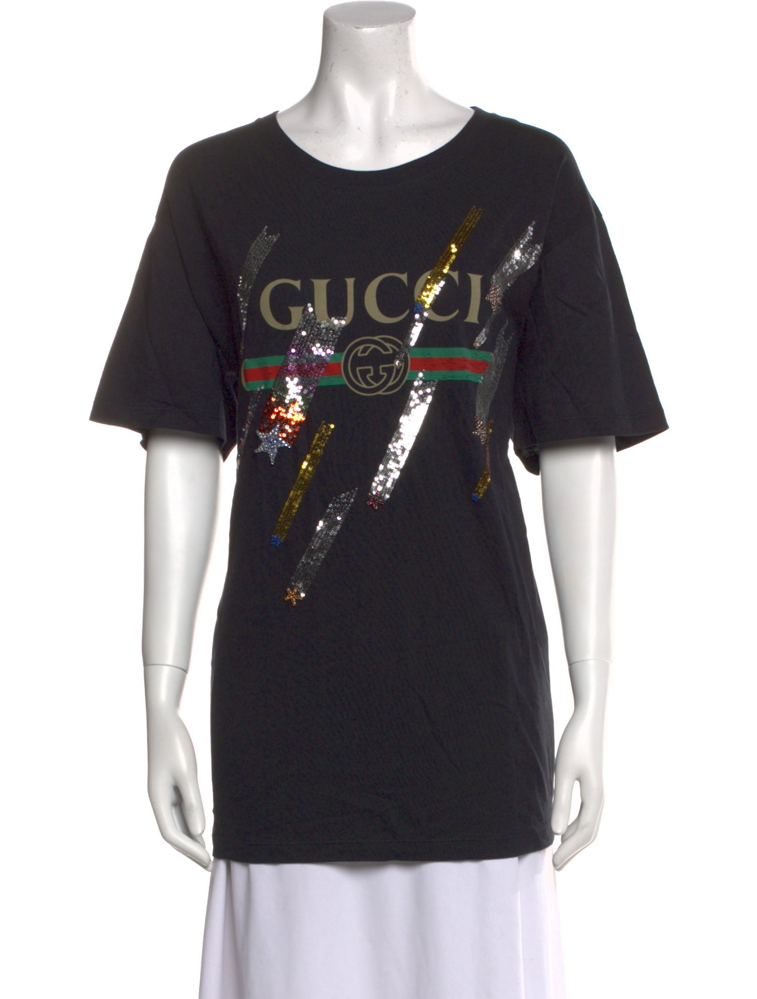 Gucci Graphic Print Crew Neck T-Shirt w/ Tags