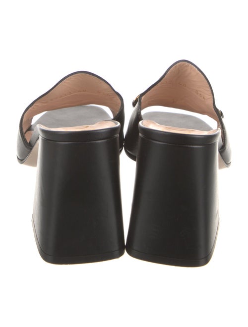 Gucci Horsebit Accent Leather Slides