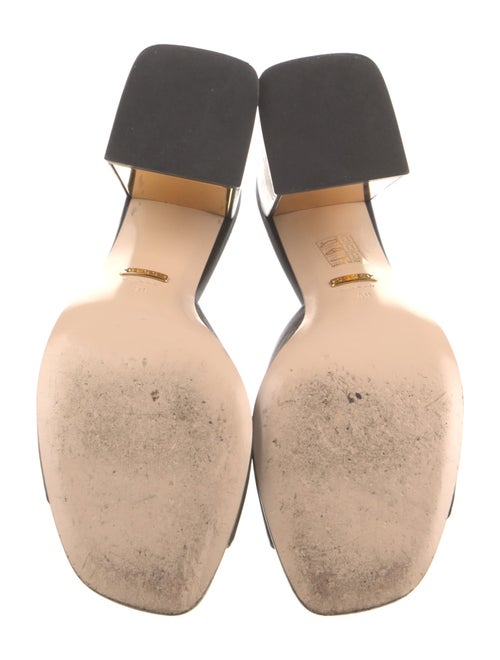 Gucci Horsebit Accent Leather Slides