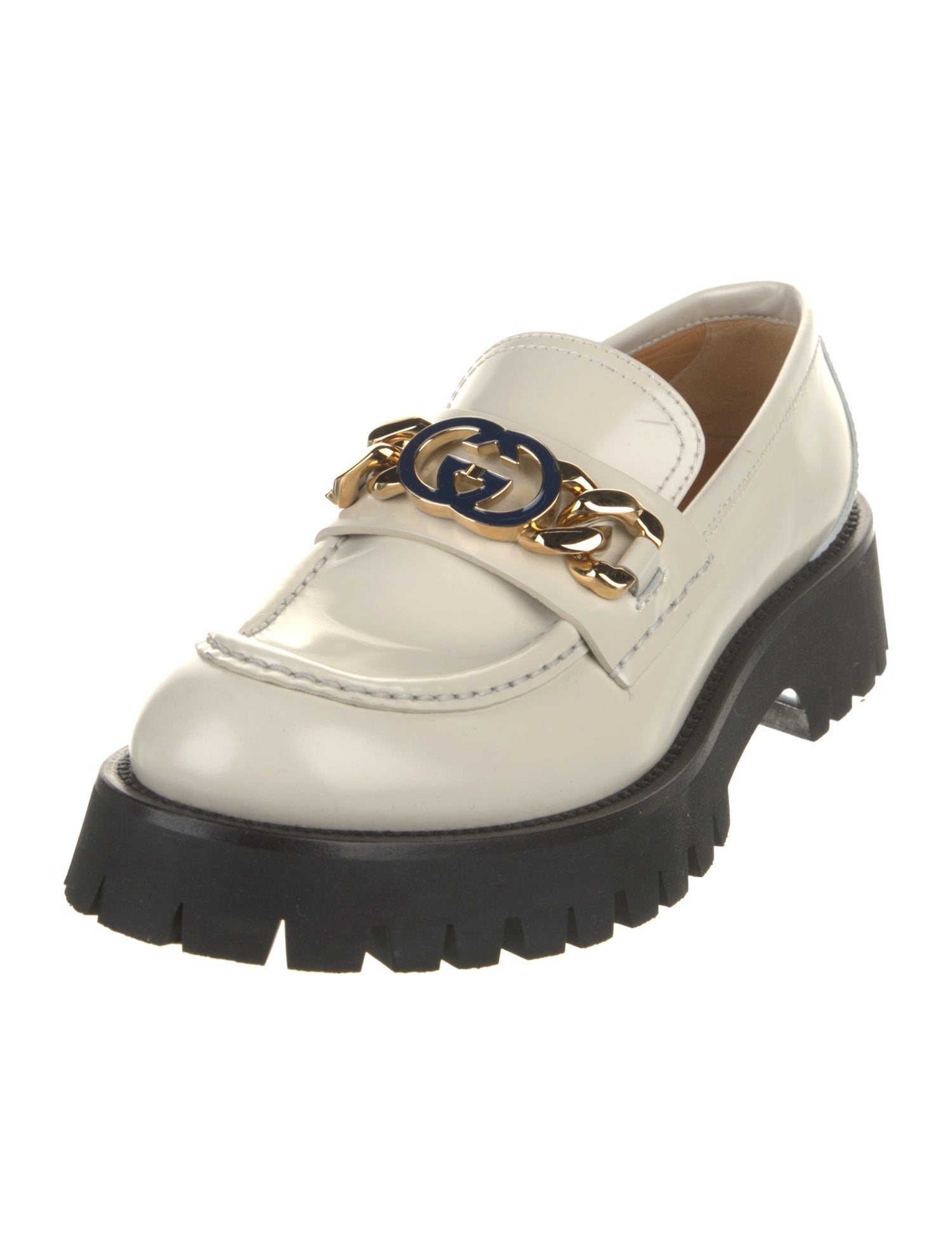 Gucci Horsebit Accent Leather Loafers