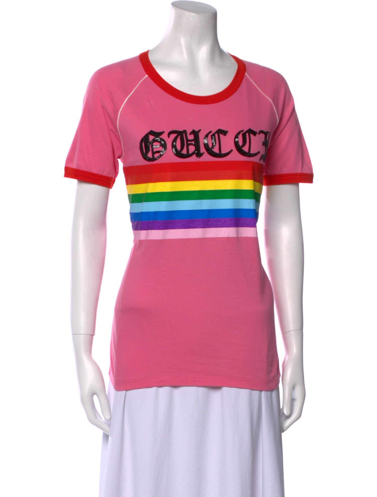 Gucci Graphic Print Crew Neck T-Shirt