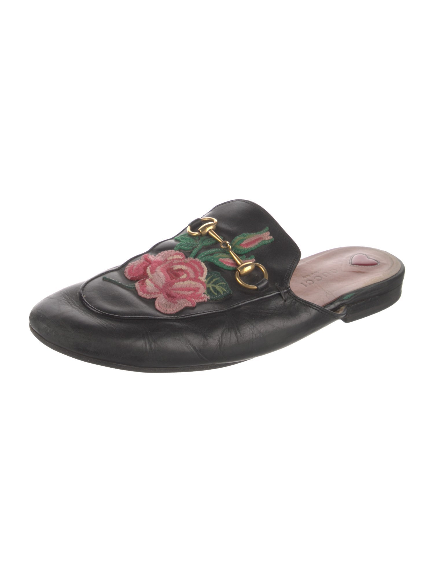Gucci 1955 Horsebit Accent Leather Mules