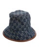 Gucci Pattern Print Denim Bucket Hat