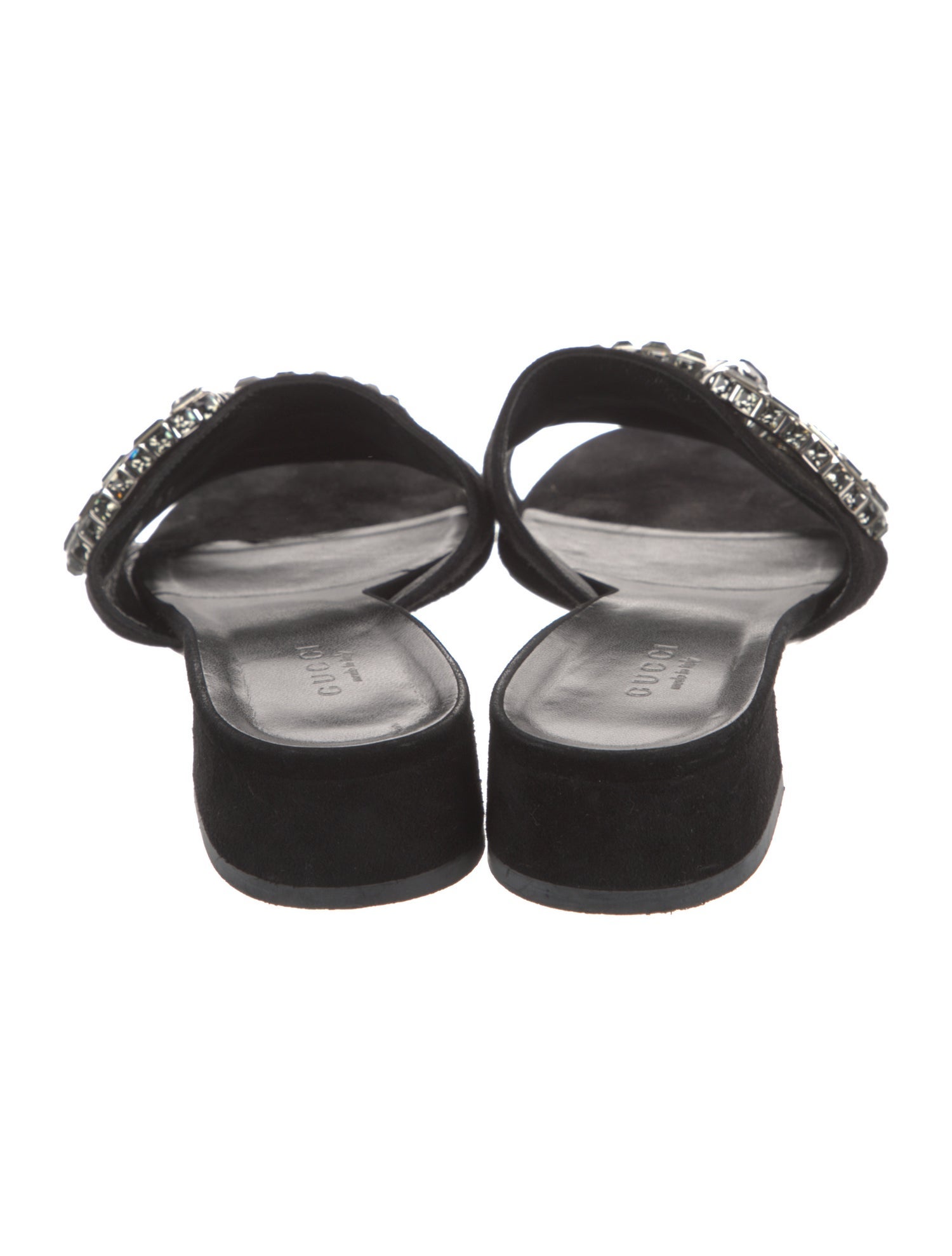 Gucci Horsebit Accent Suede Slides