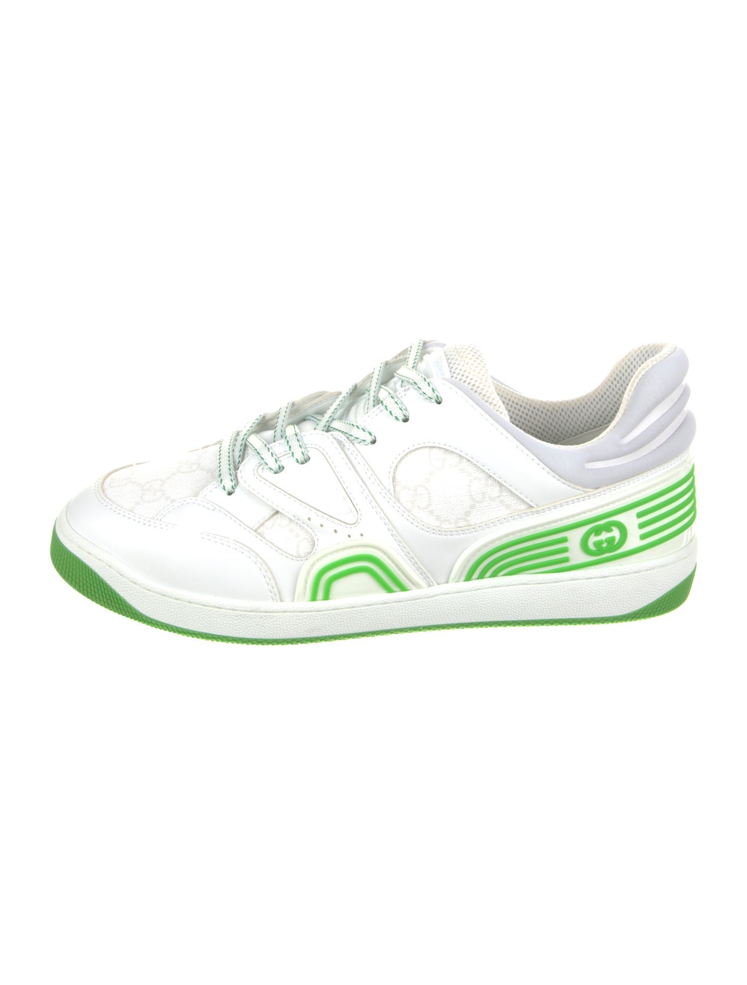 Gucci Leather Printed Athletic Sneakers