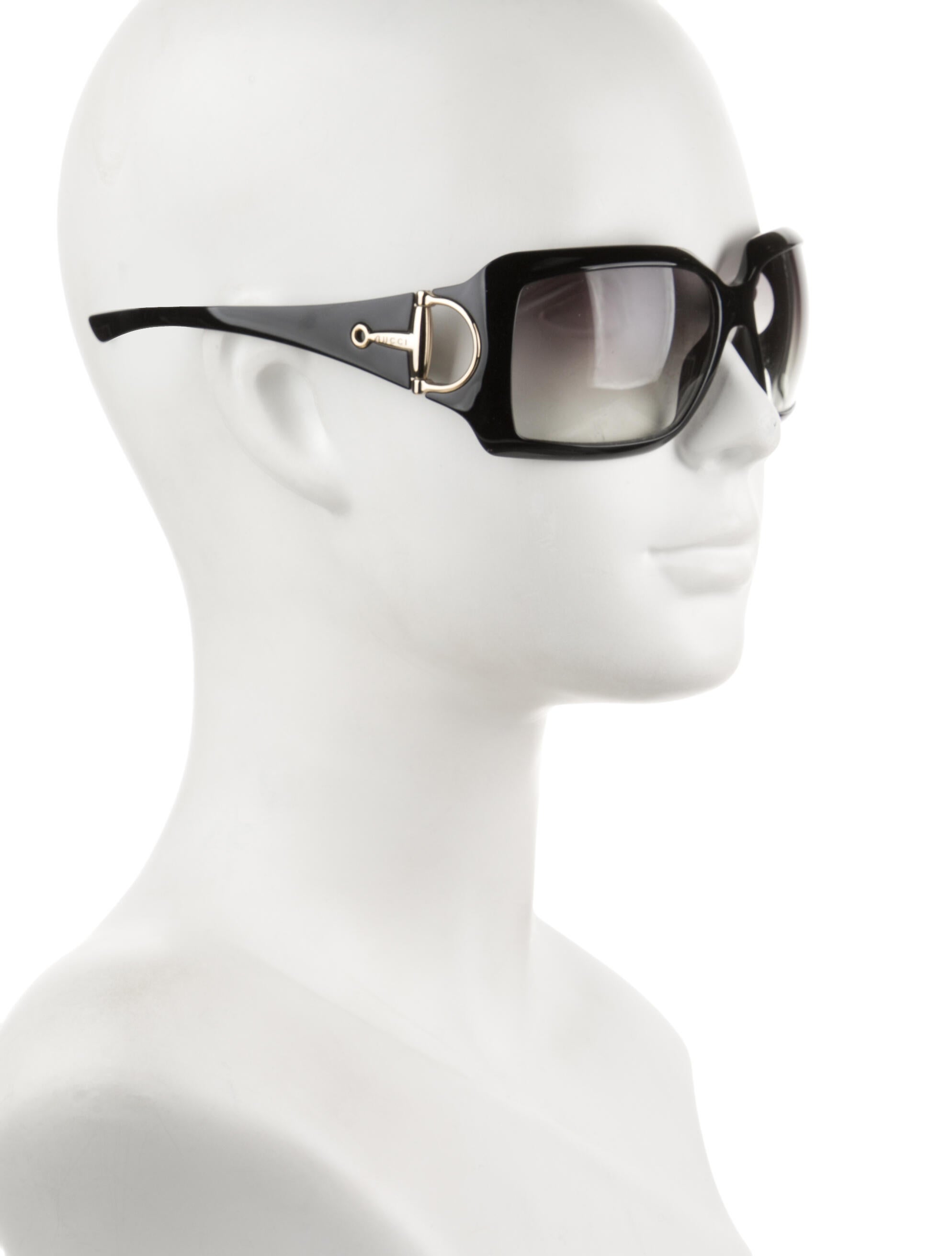 Gucci Hasler Horsebit Accent Oversize Sunglasses