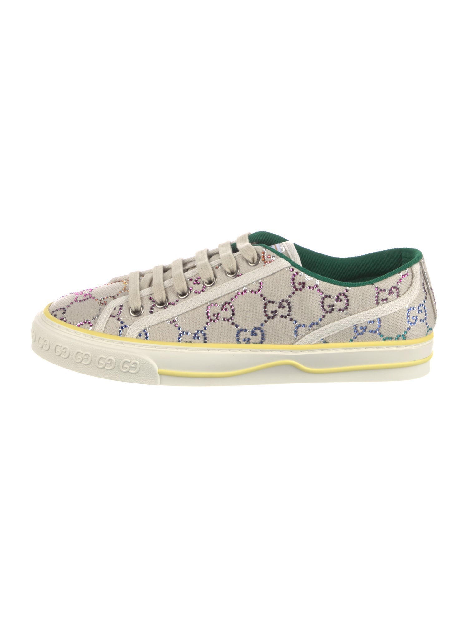 Gucci GG Crystal Canvas Sneakers w/ Tags