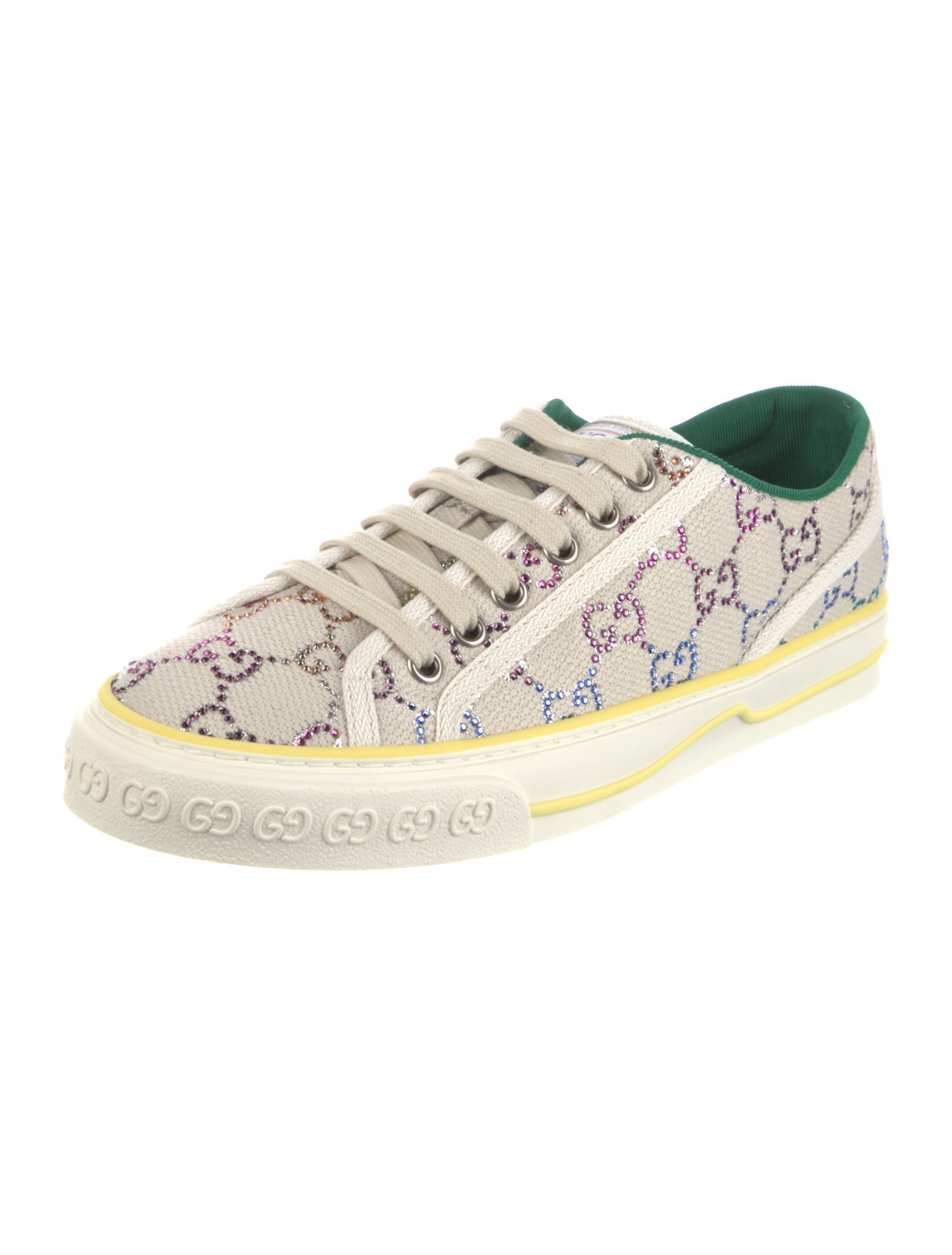 Gucci GG Crystal Canvas Sneakers w/ Tags