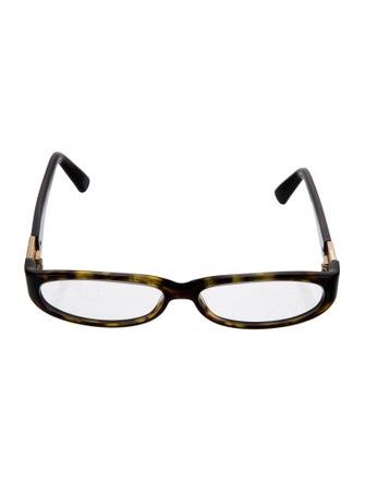 Gucci Double G Logo Square Eyeglasses