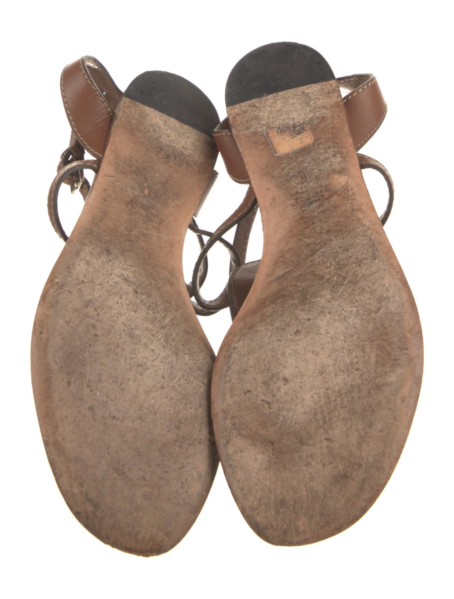 Gucci Hasler Horsebit Accent Leather Sandals