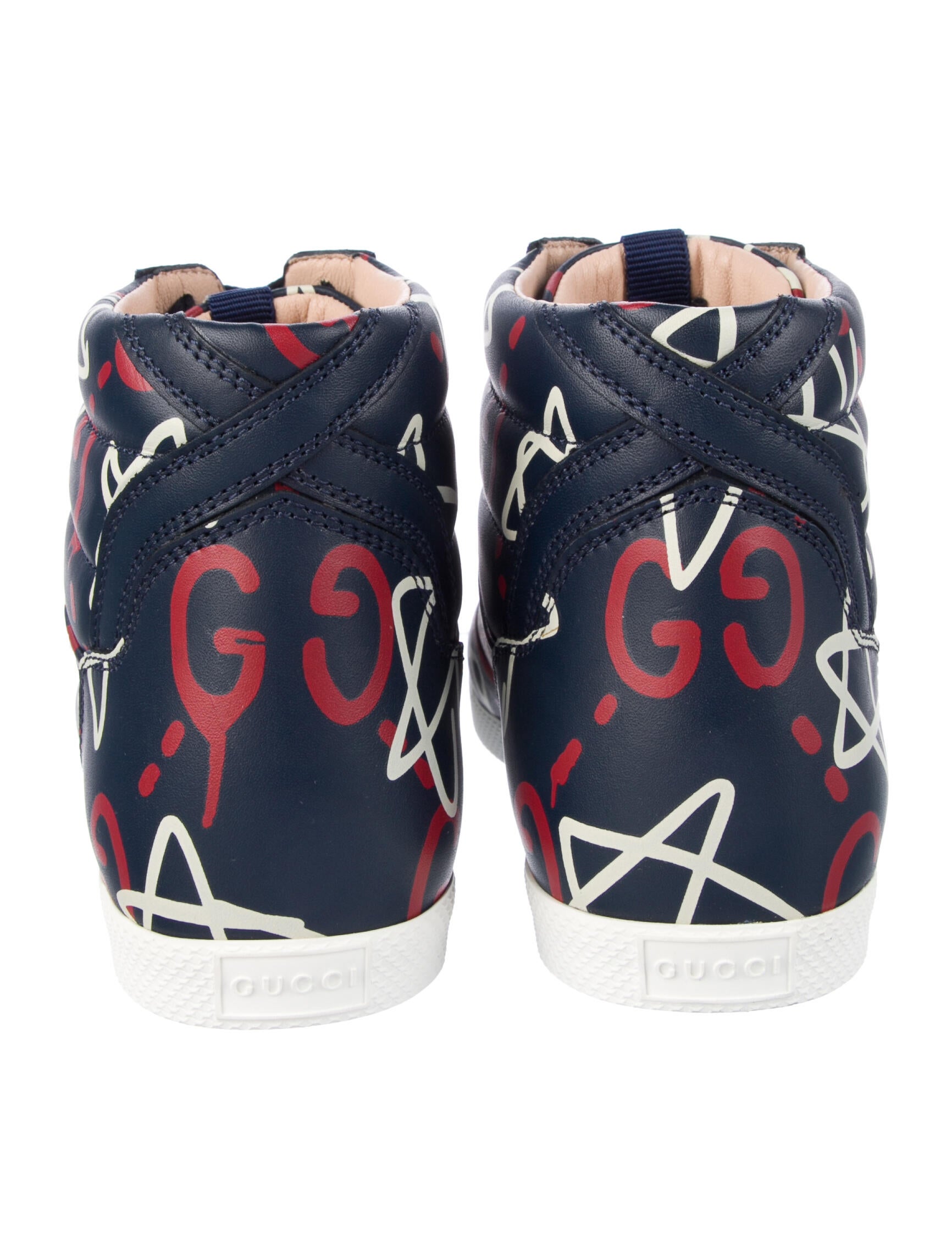 Gucci Leather Printed Sneakers