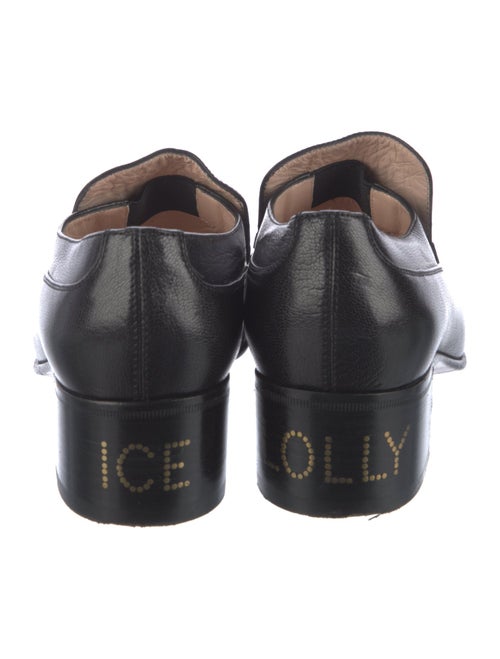 Gucci Chain-Link Accent Leather Loafers
