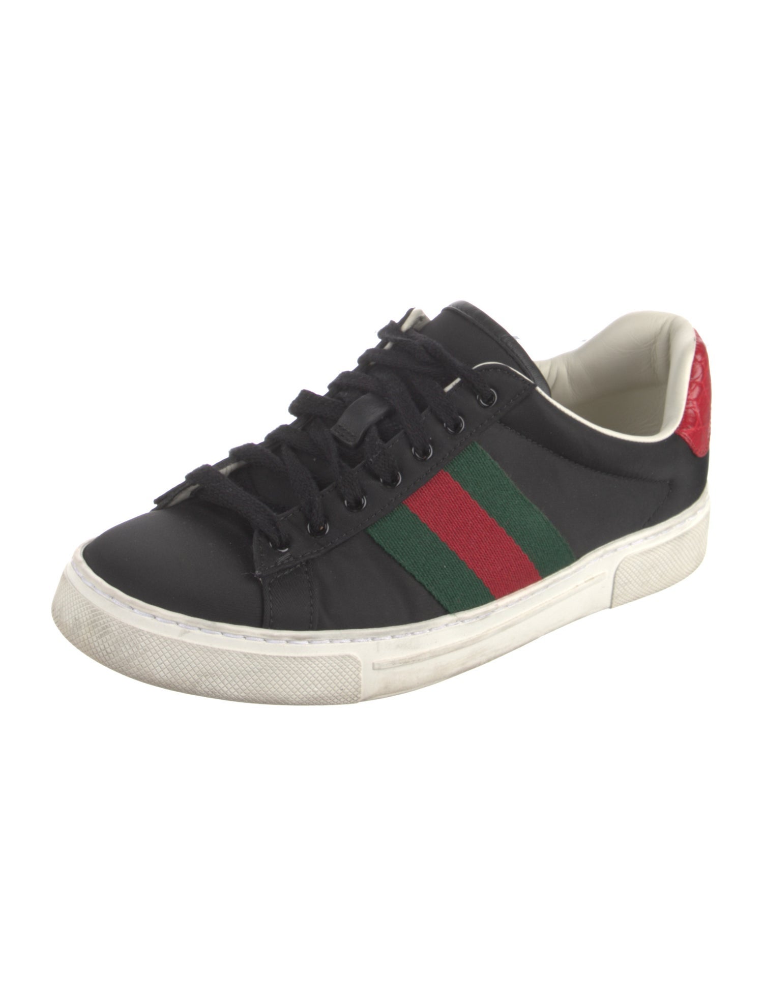 Gucci Web Accent Nylon Sneakers