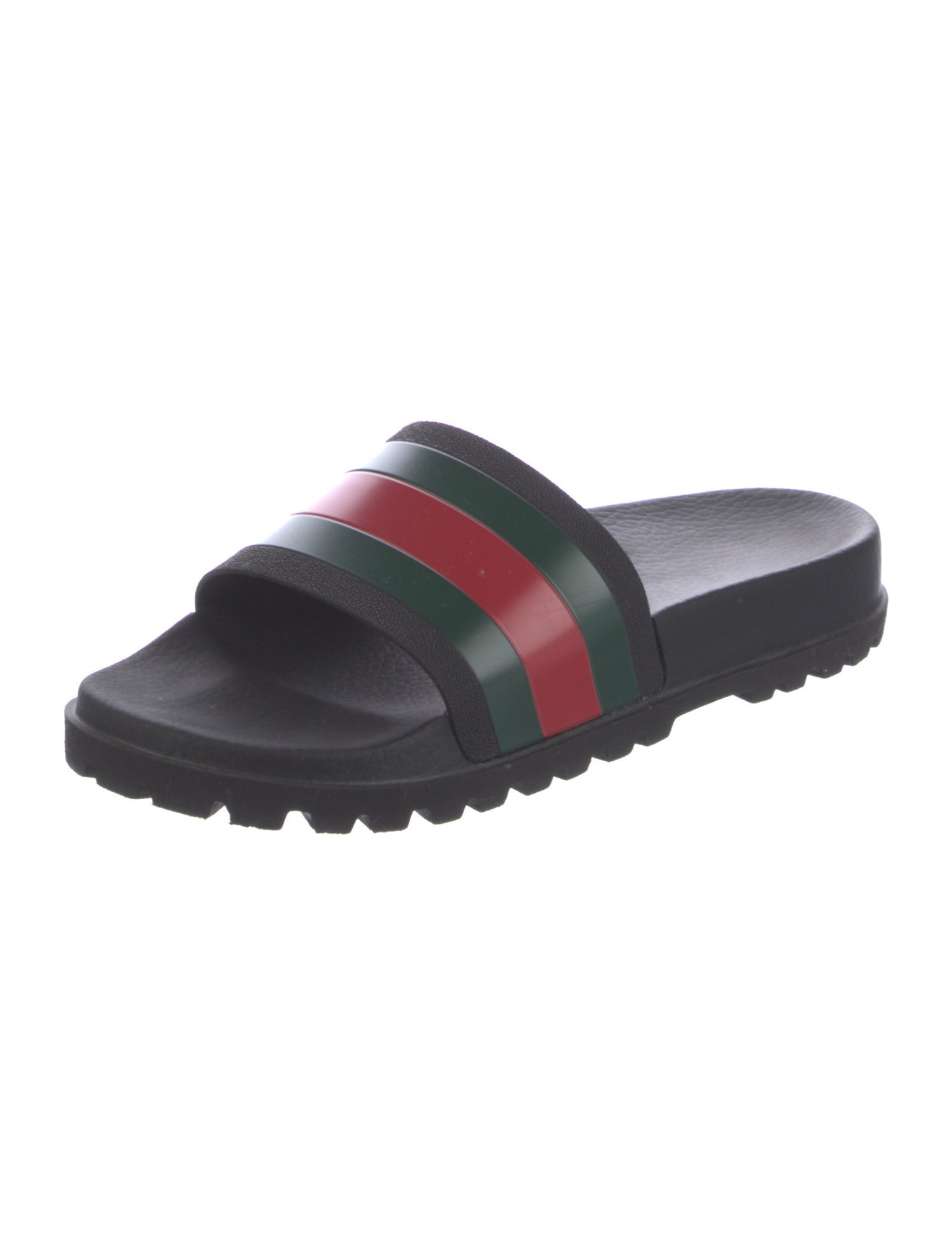 Gucci Web Accent Rubber Slides