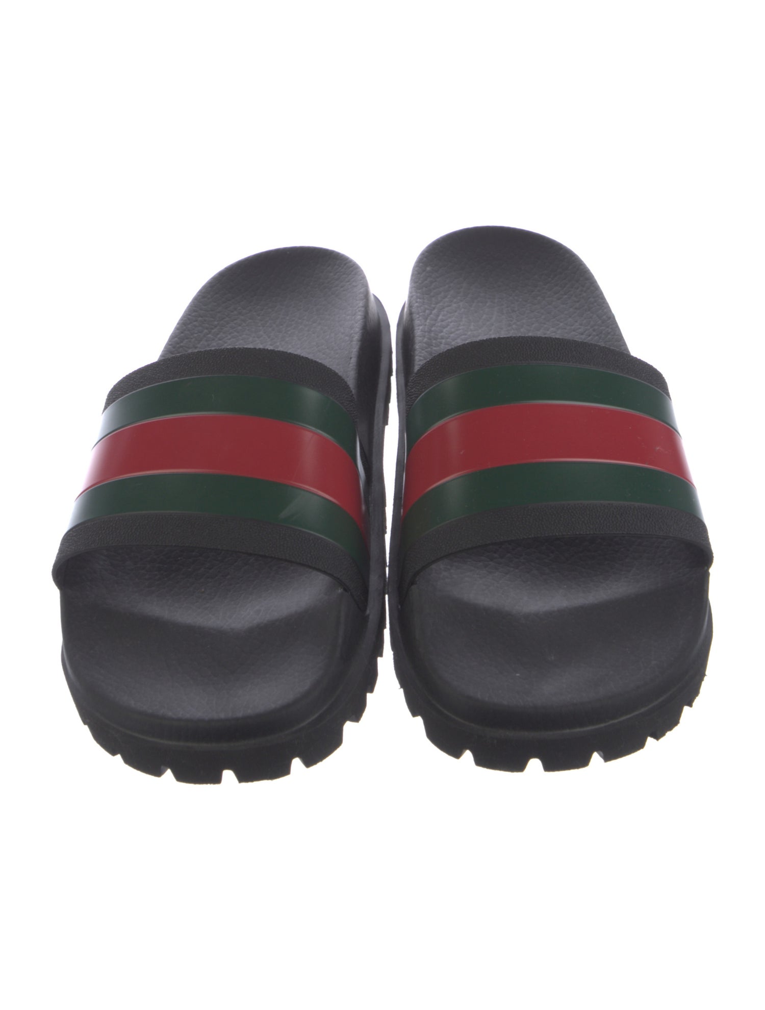 Gucci Web Accent Rubber Slides