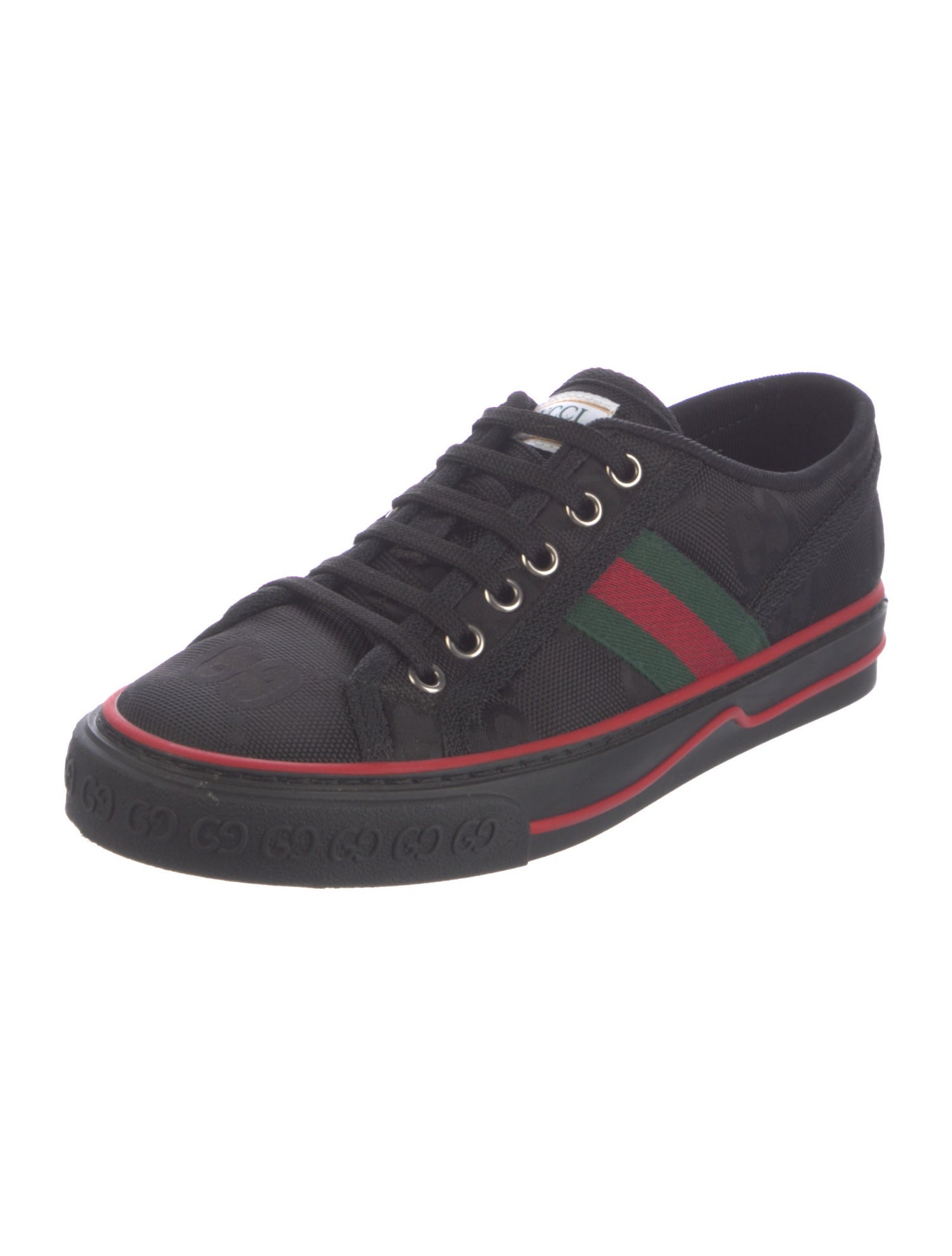 Gucci Web Accent Canvas Sneakers