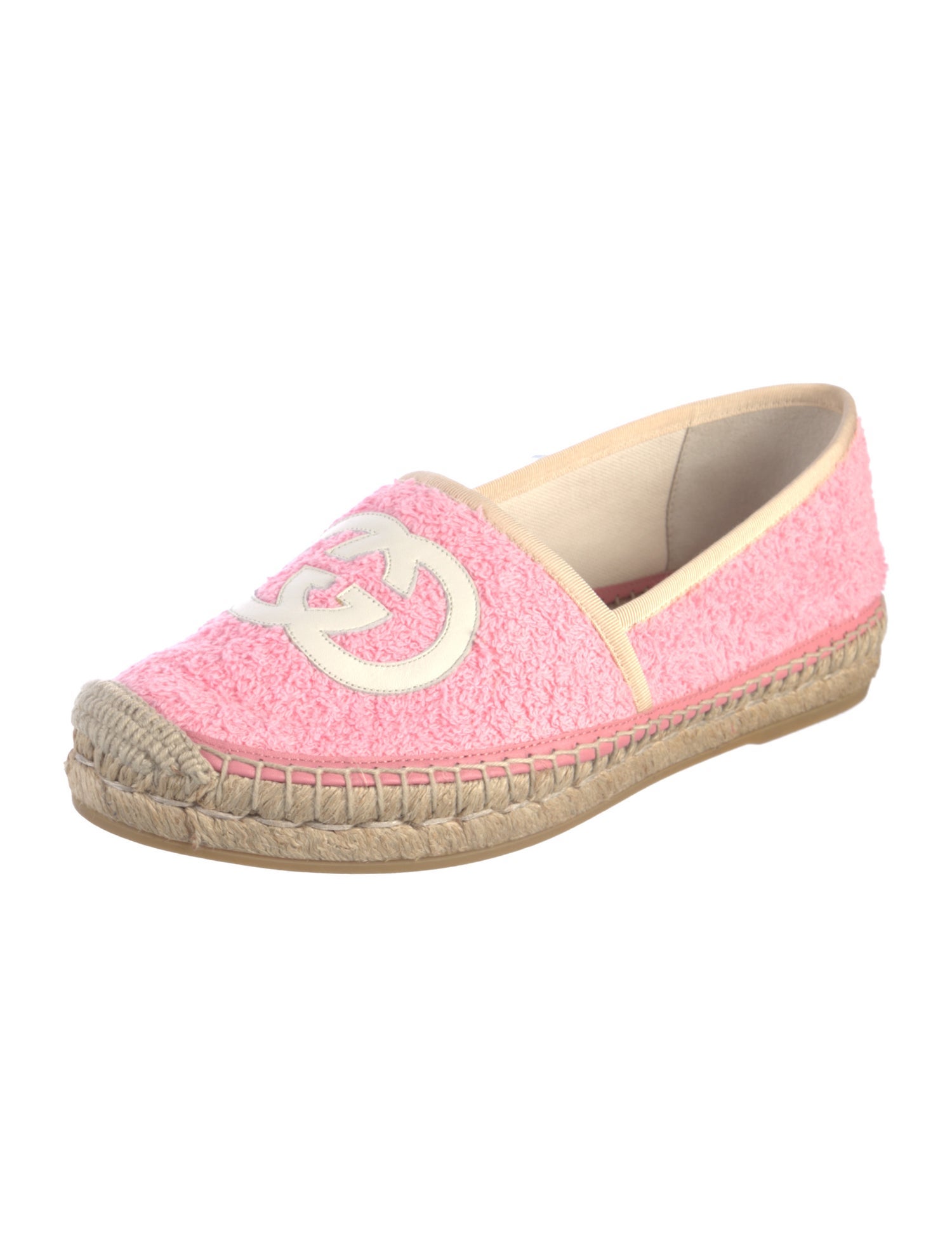 Gucci Interlocking G Logo Terry Cloth Espadrilles