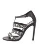 Gucci Leather Animal Print Gladiator Sandals