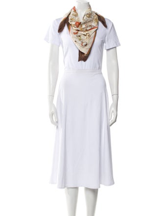 Gucci Silk Floral Print Scarf