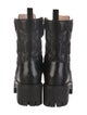 Gucci GG Logo Leather Combat Boots