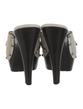 Gucci Hasler Horsebit Accent Leather Slides