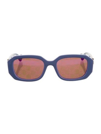 Gucci Square Mirrored Sunglasses