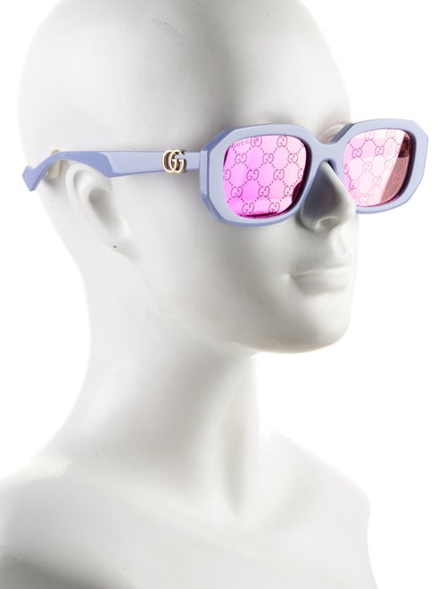 Gucci Square Mirrored Sunglasses