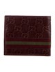 Gucci Web Accent Leather Bifold Wallet
