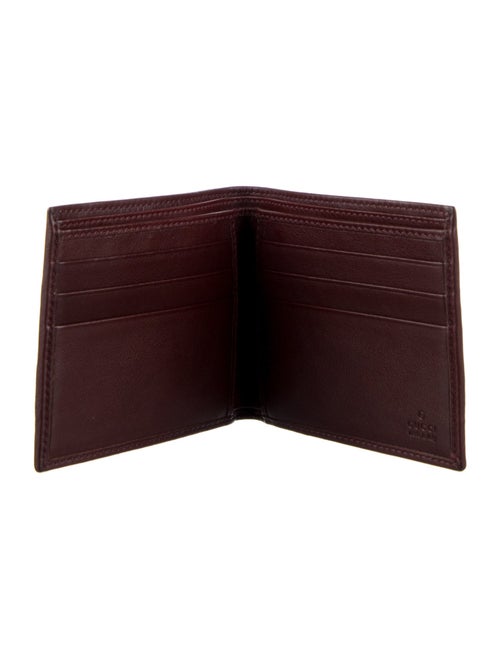 Gucci Web Accent Leather Bifold Wallet