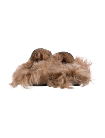 Gucci Horsebit Accent Velvet Mules